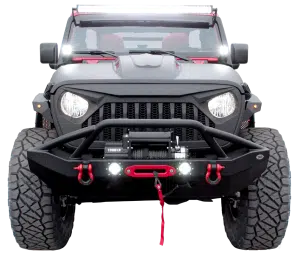 custom jeep, front angle