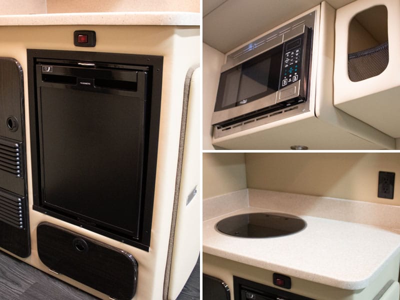rear kitchen in the Voyager, our RAM ProMaster conversion van